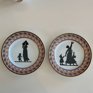 Two Decorative Mottahedeh China Plates